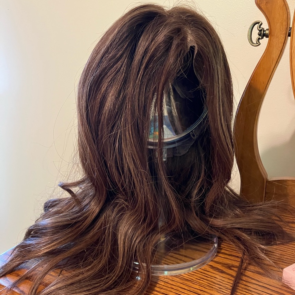 Brown Women's Human Hair Wig